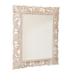 19th Century Pierced Italian Foliate Mirror