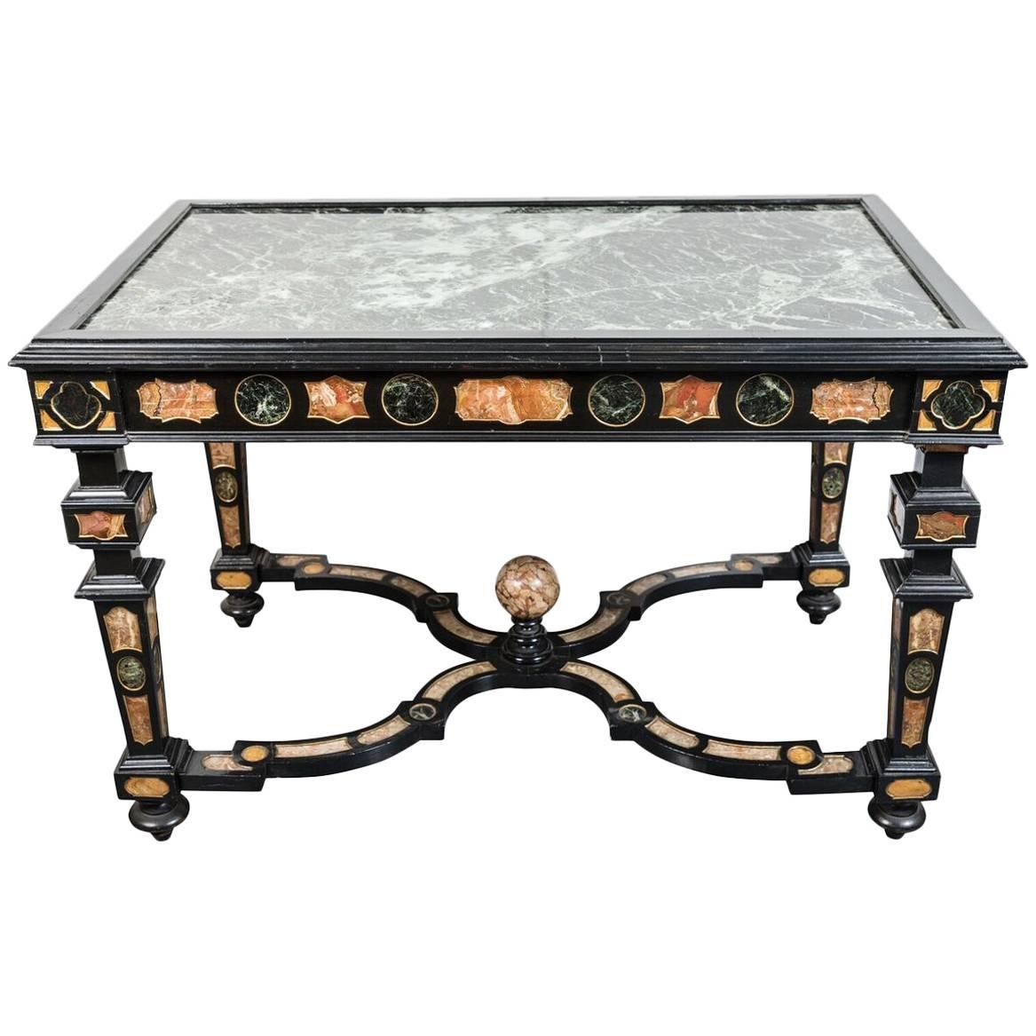 Table Pietra Dura du XIXe siècle