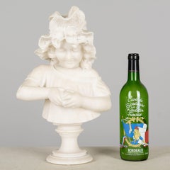 19th Century Pietro Giorgi Sculpture of Girl Peeling an Orange