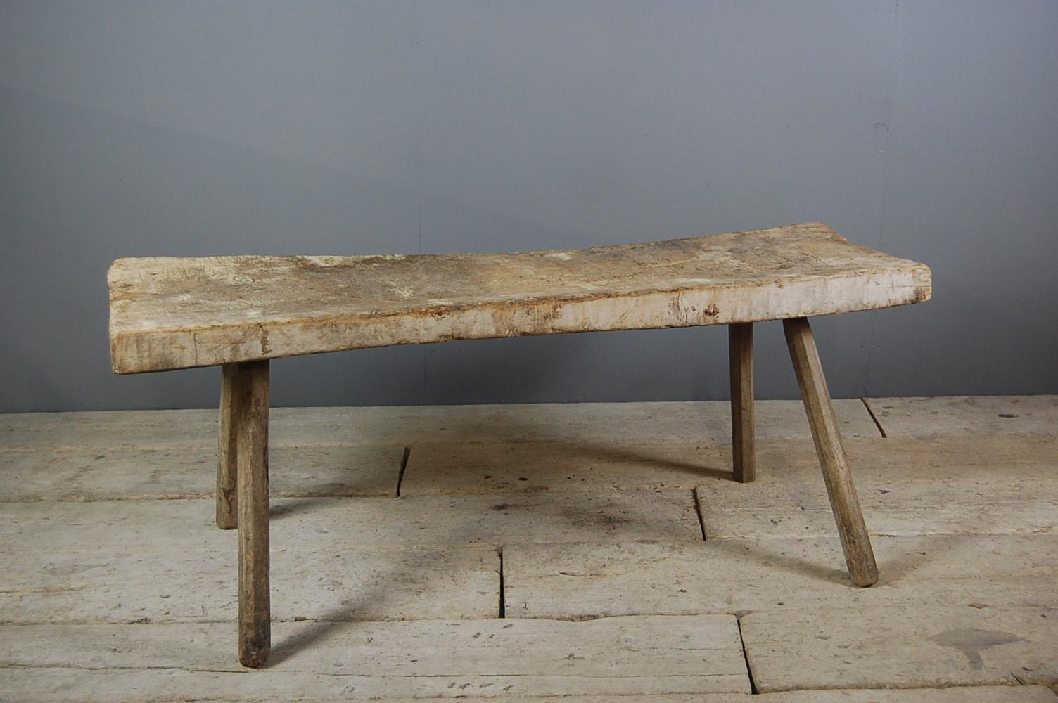 19th Century Pig Bench Single Thick Slab Top 6
