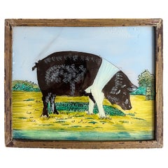 "19th-Century Pig Portrait: Charming Farm Animal Art"