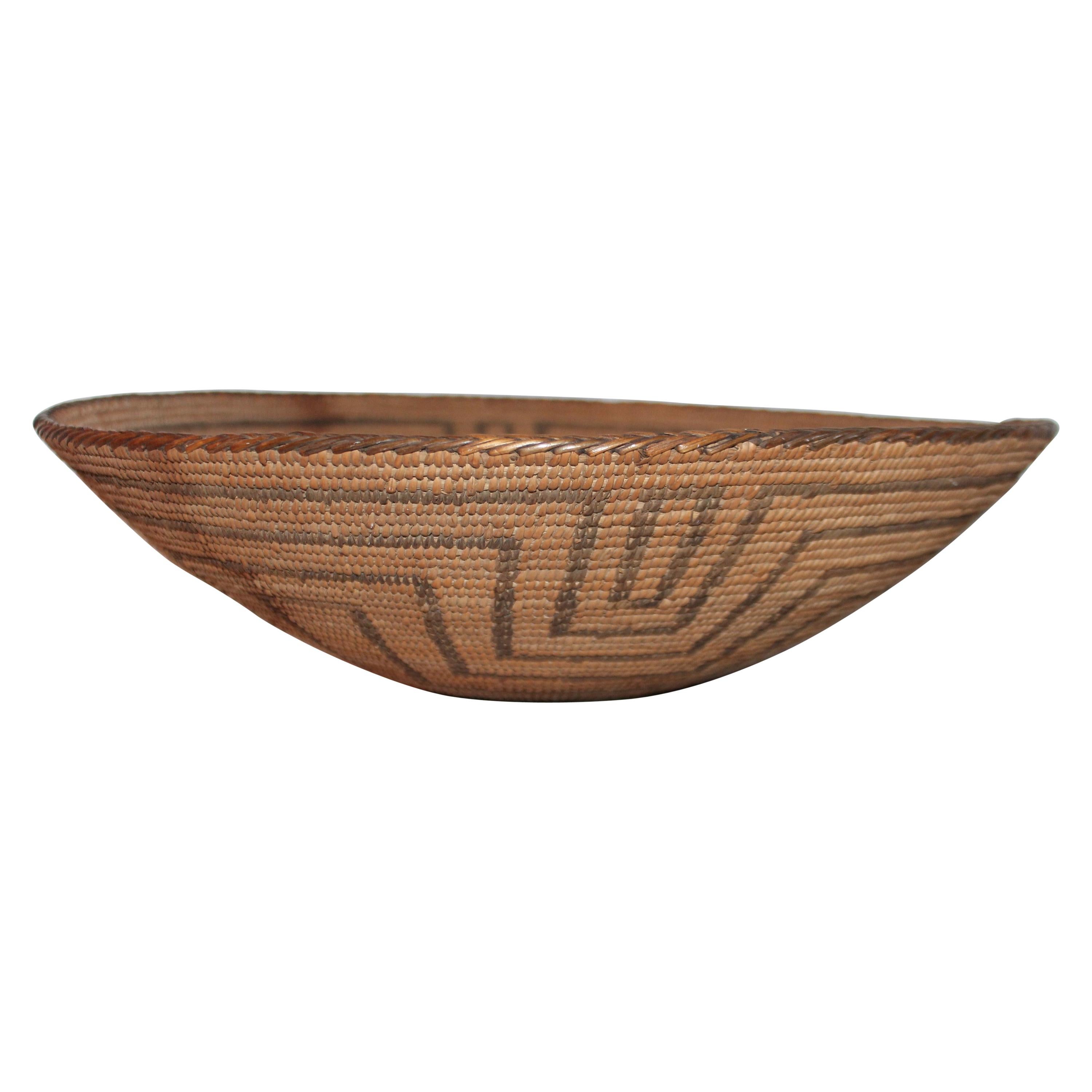 19th Century Pima Indian Large Basket