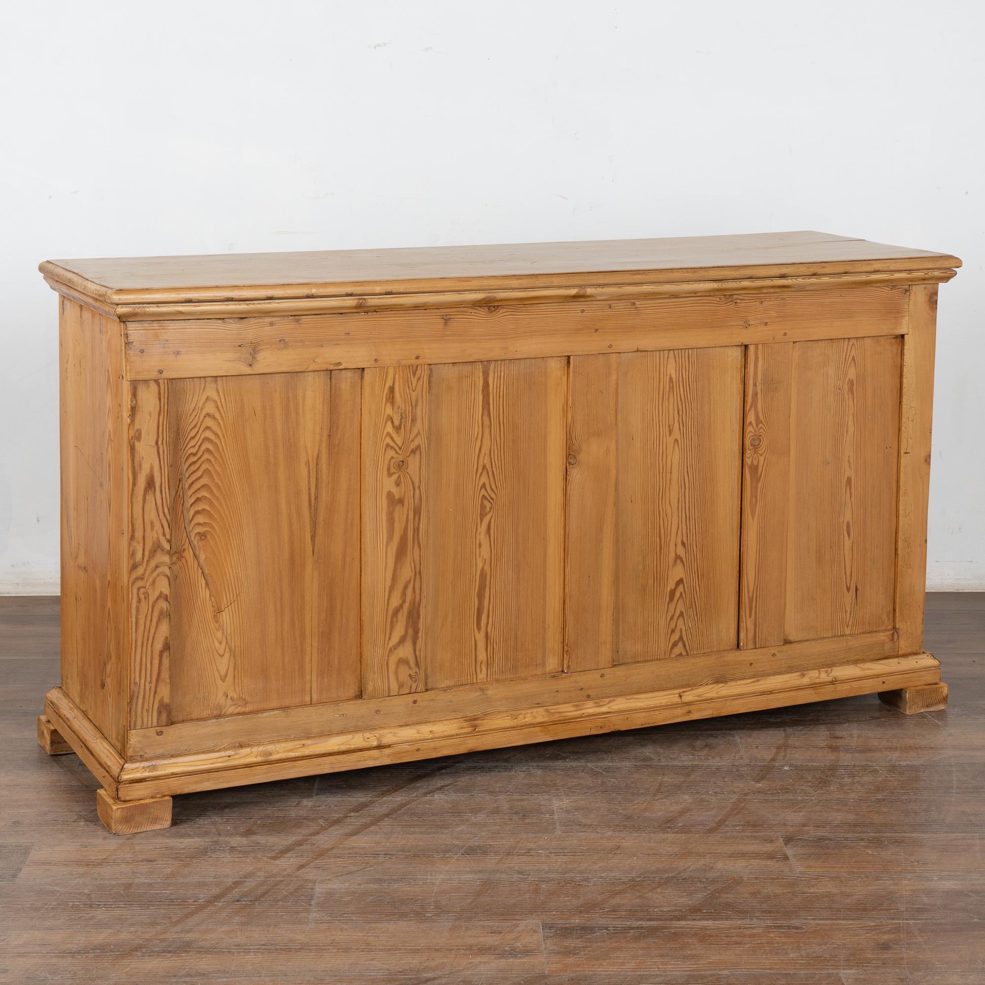 19th Century Pine Apothecary 19 Drawer Console Cabinet Kitchen Island For Sale 4