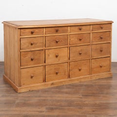 19th Century Pine Apothecary Counter Console from Denmark