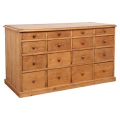 19th Century Pine Apothecary Counter Console from Denmark