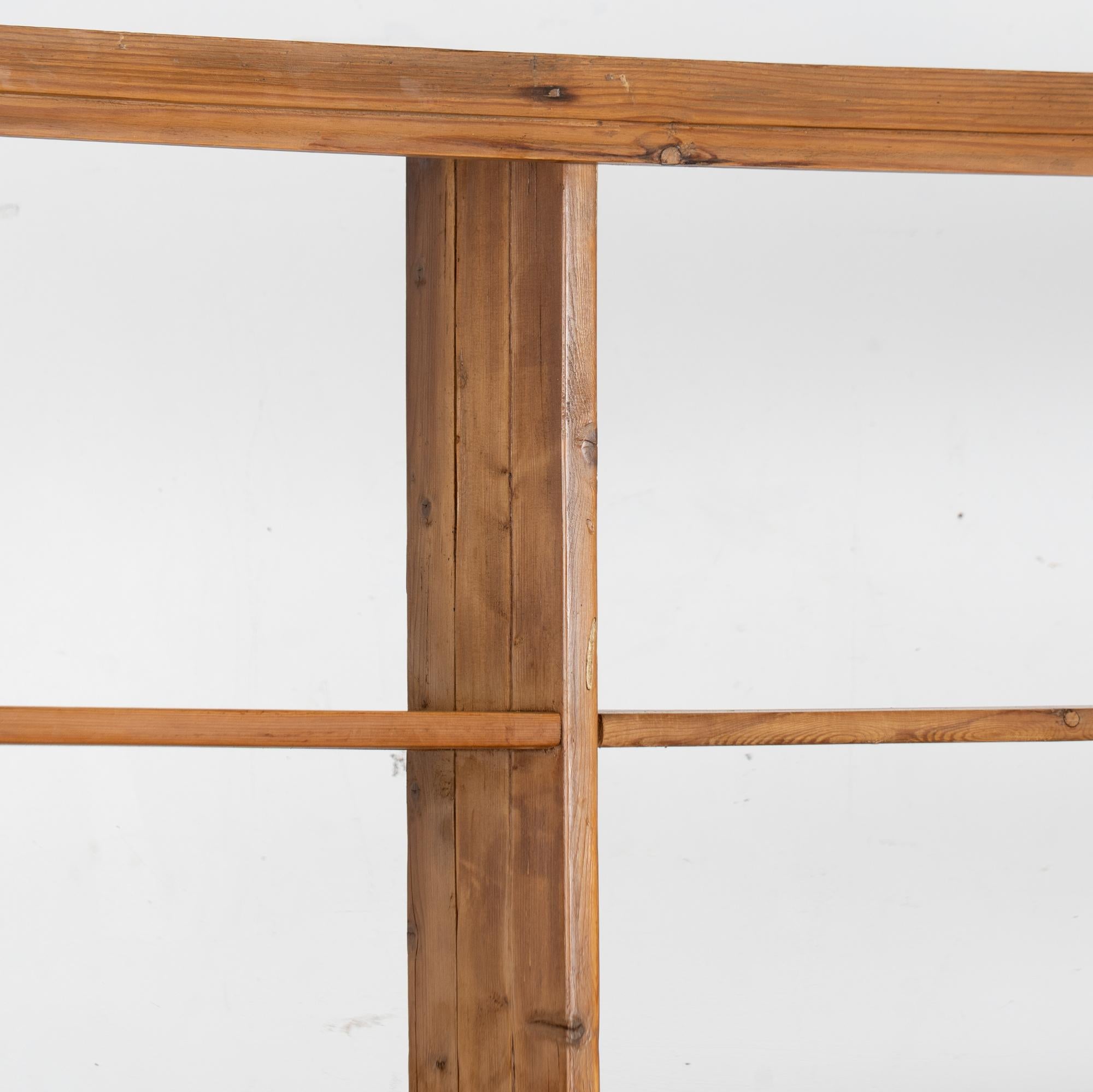Vitrina botica de pino del siglo XIX Librería en venta 2