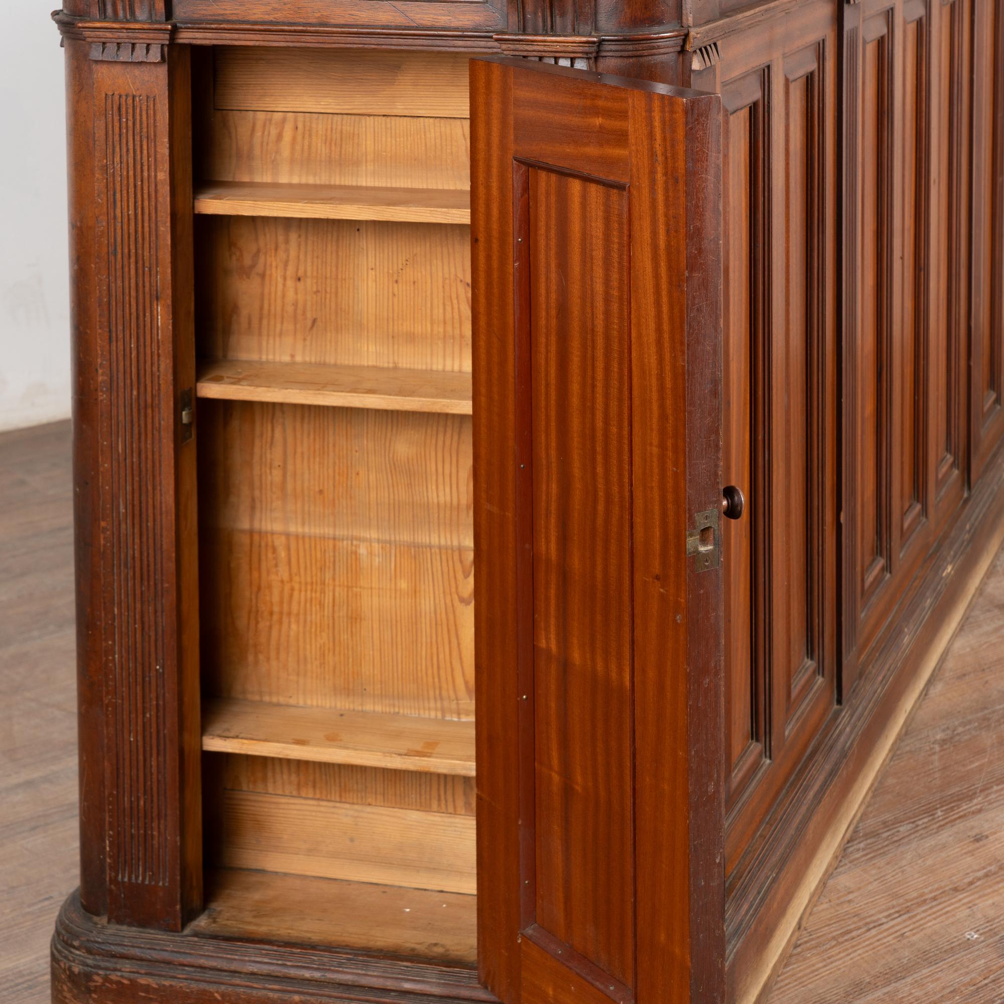 19th Century Pine Apothecary Shop Counter Free Standing Kitchen Island For Sale 6