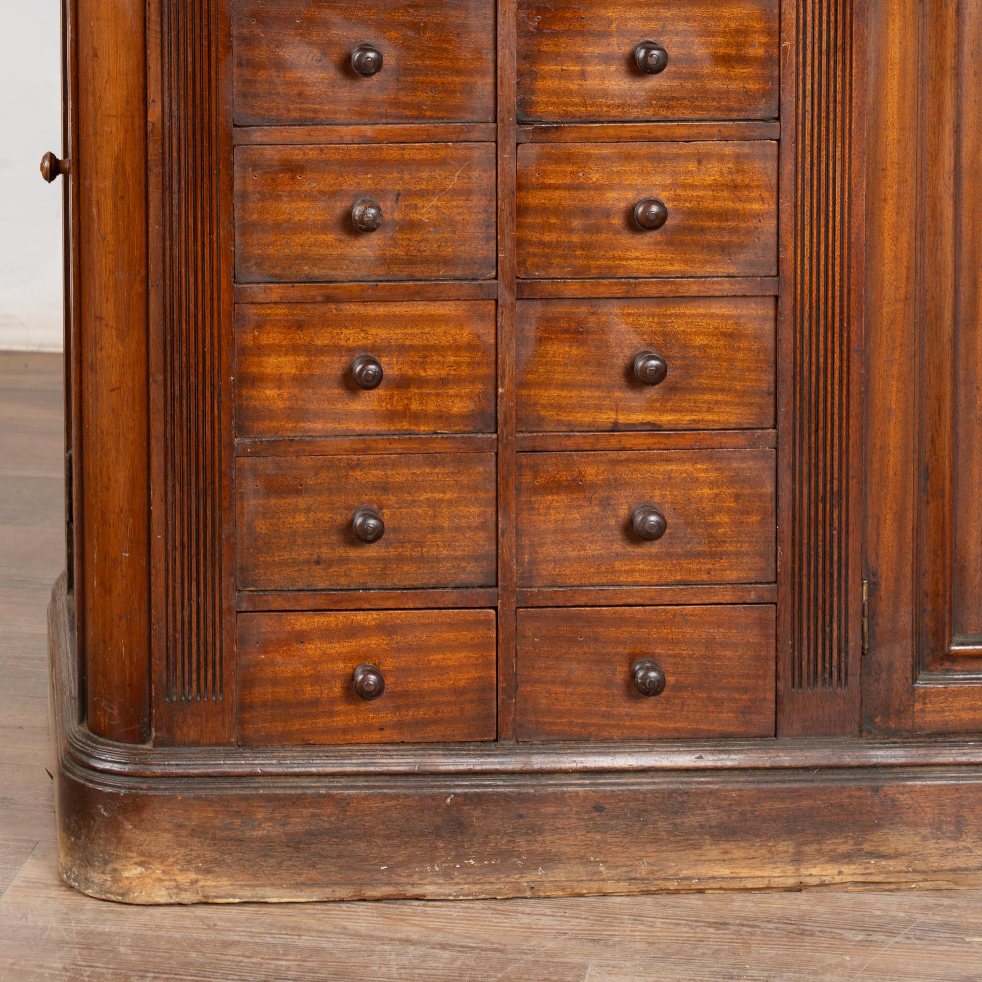 19th Century Pine Apothecary Shop Counter Free Standing Kitchen Island For Sale 8