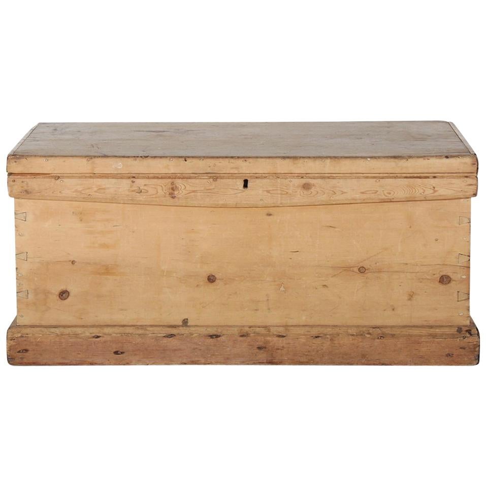 19th Century Pine Blanket Box