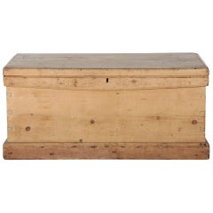 Antique 19th Century Pine Blanket Box