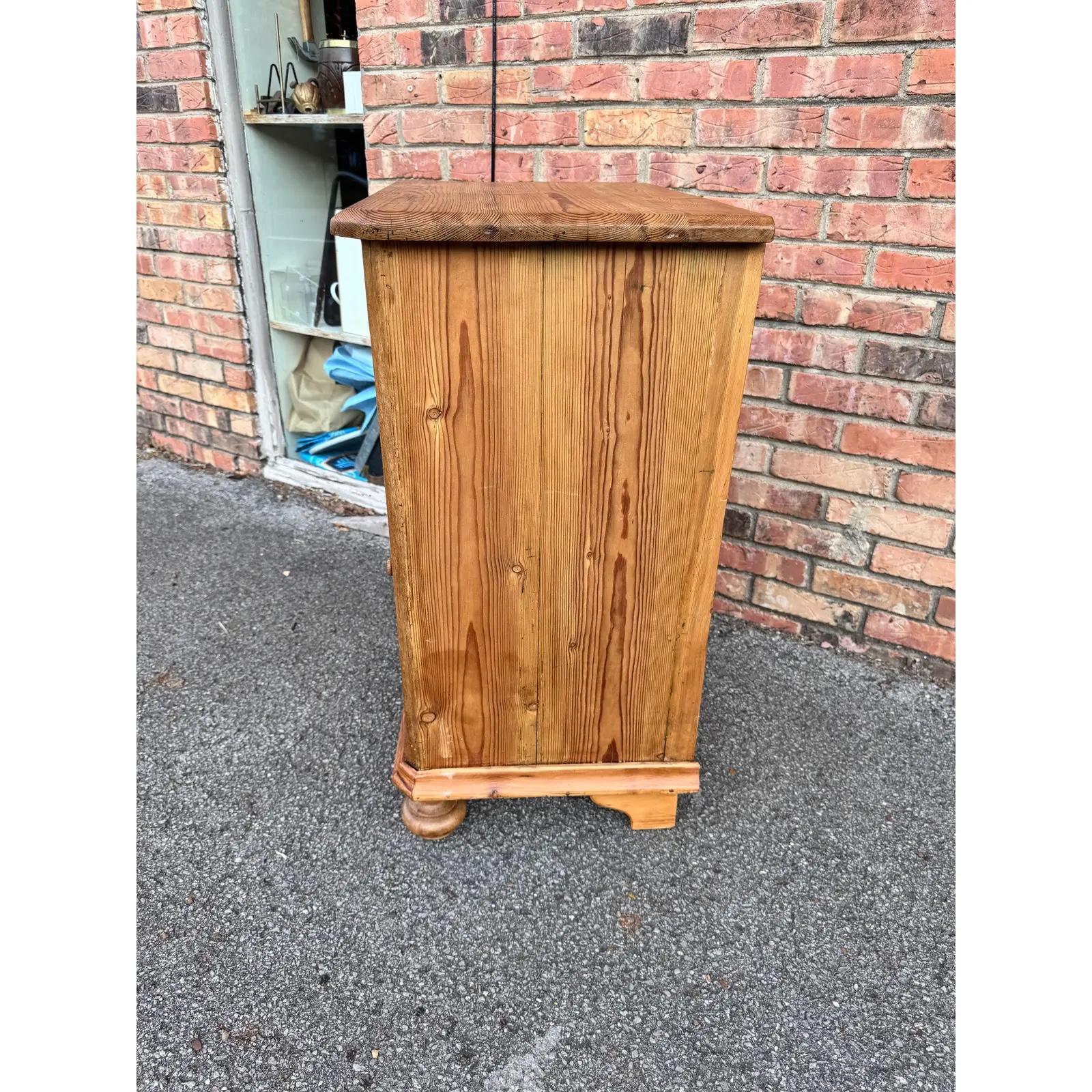 19th Century Pine Cabinet Side Table For Sale 3