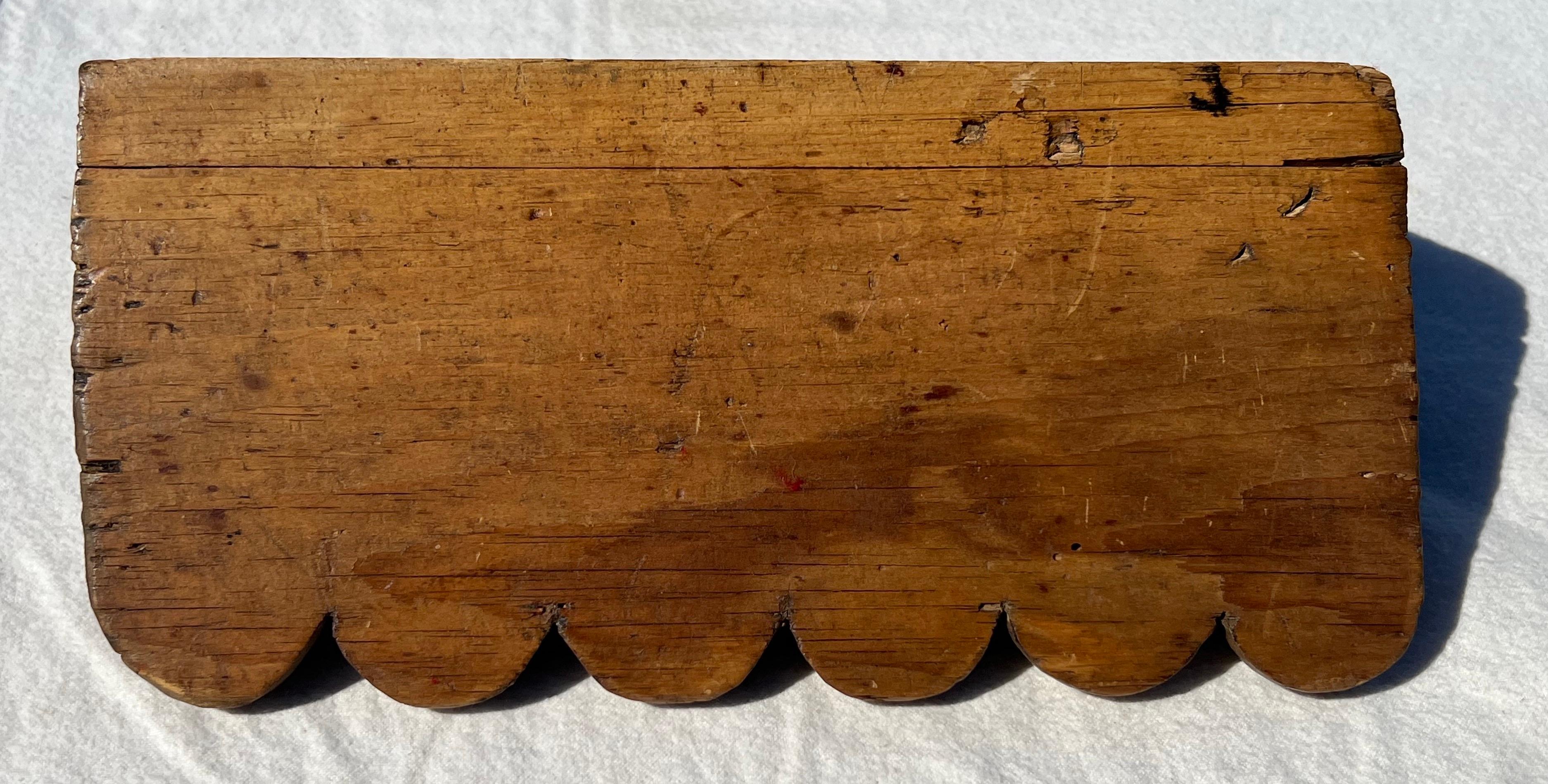 North American 19th Century Pine Clock Shelf 