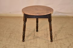 19th Century Pine Cricket Table