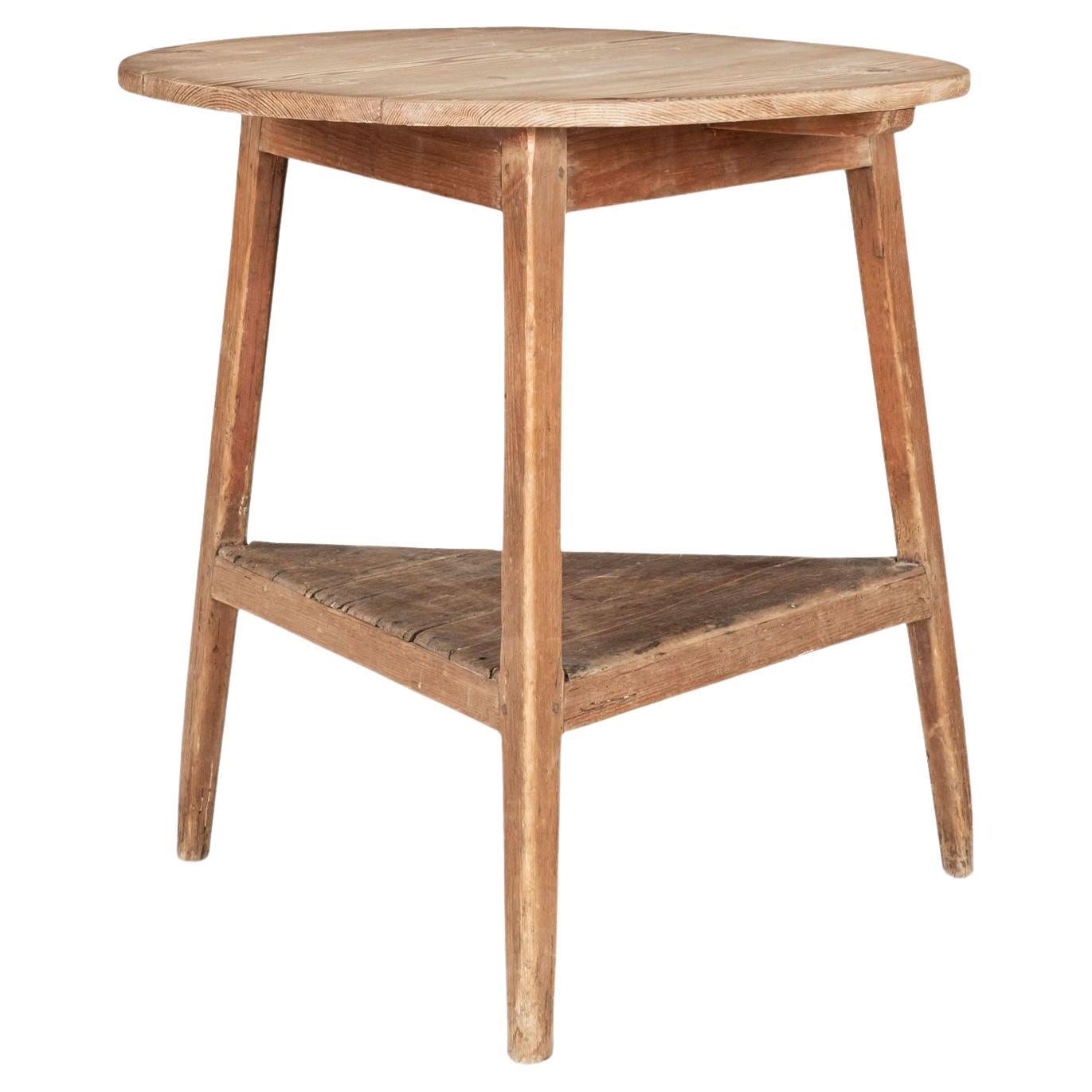 19th Century Pine Cricket Table