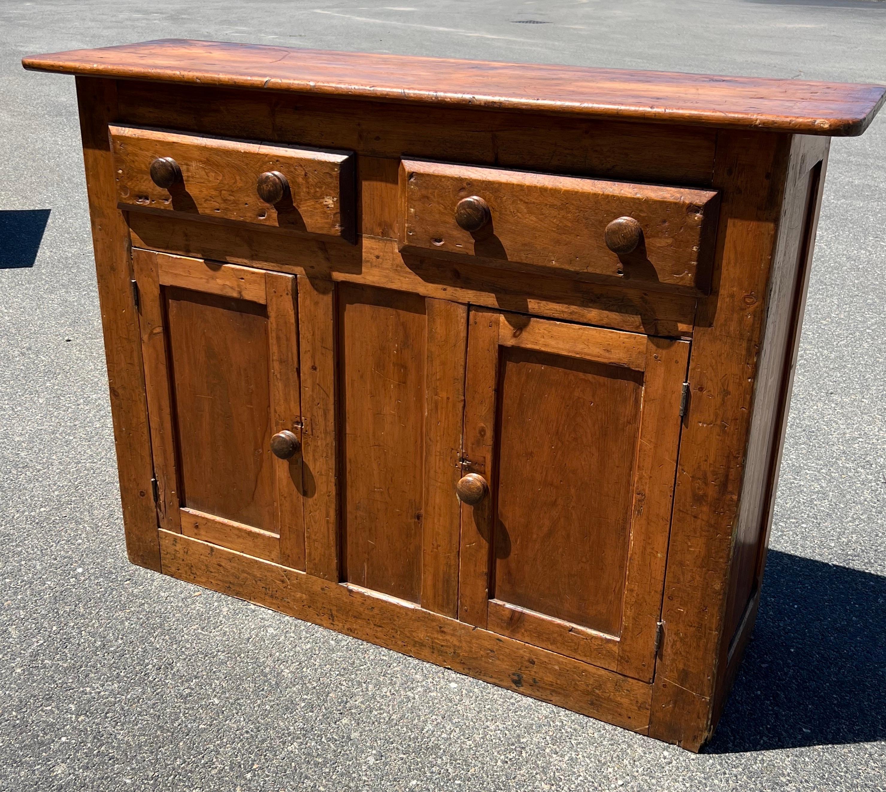 North American 19th Century Pine Dresser Base