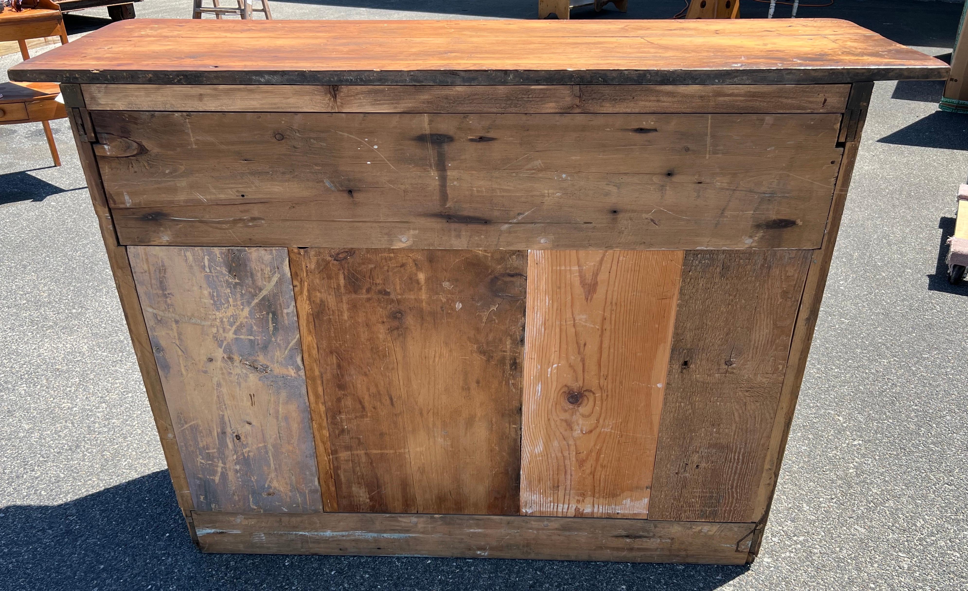 Hand-Crafted 19th Century Pine Dresser Base