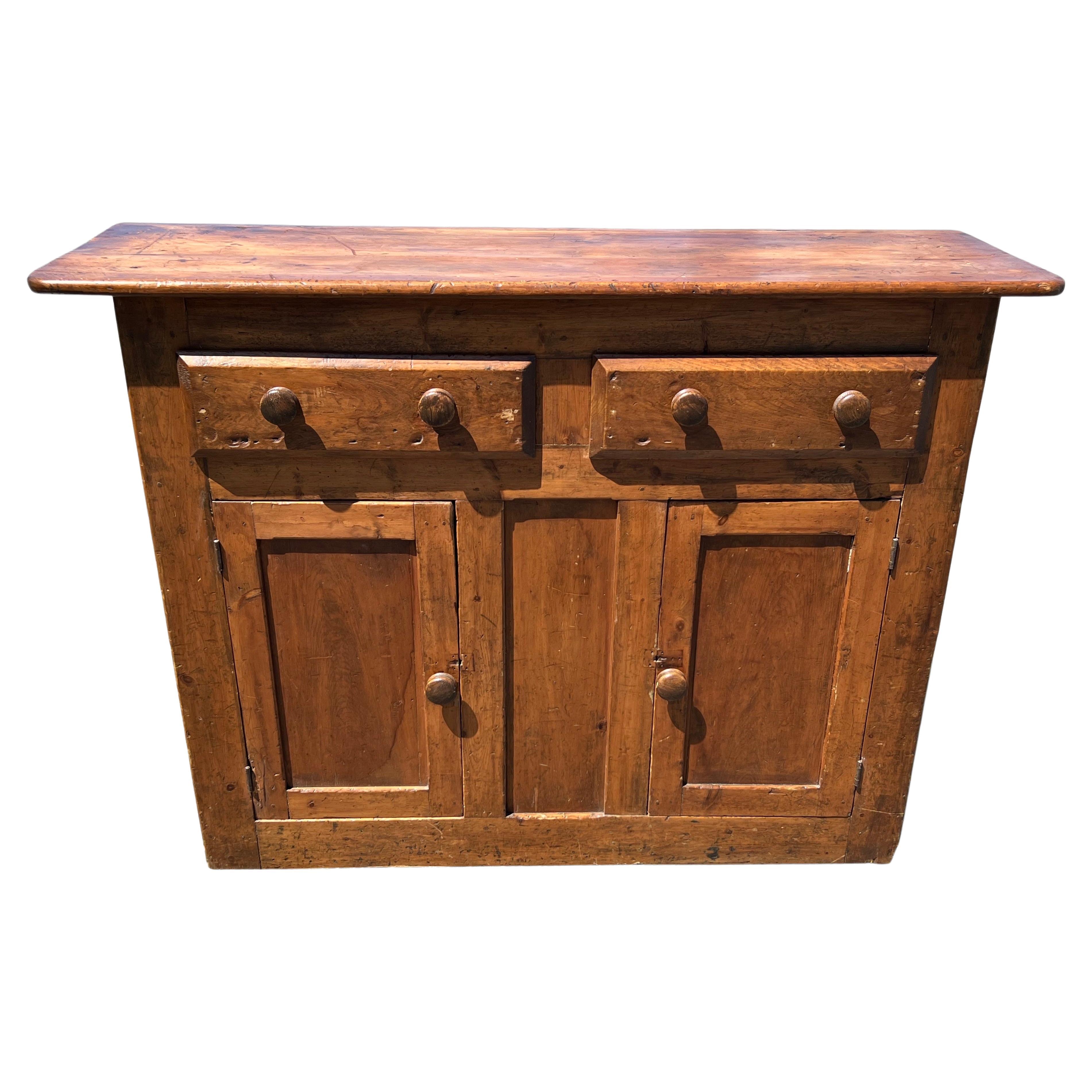 19th Century Pine Dresser Base