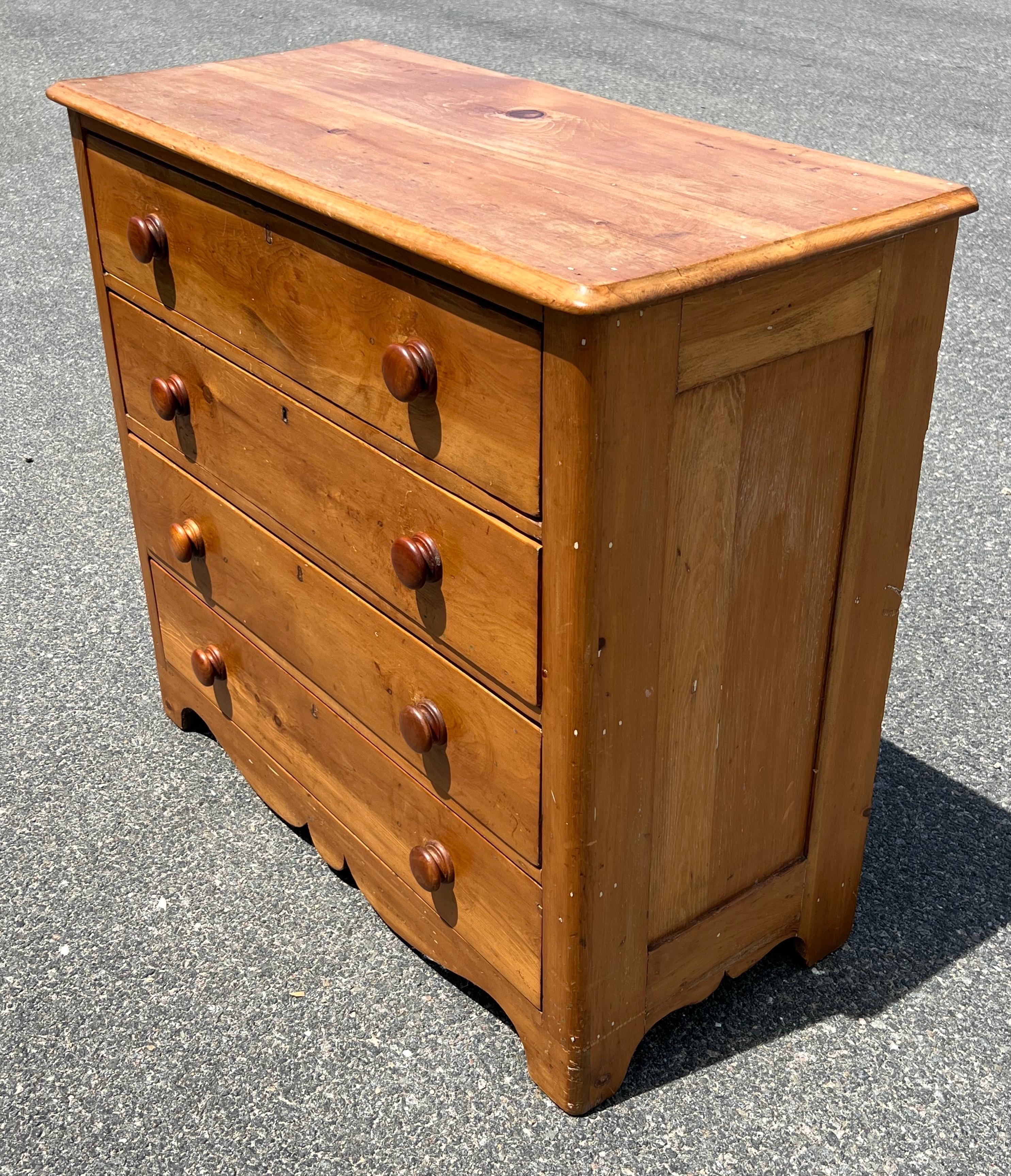 North American 19th Century Pine Dresser
