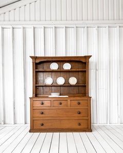 19th Century Pine Dresser with Plate Rack