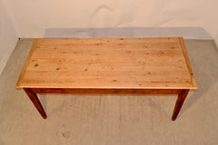 19th Century, Pine Farm Table