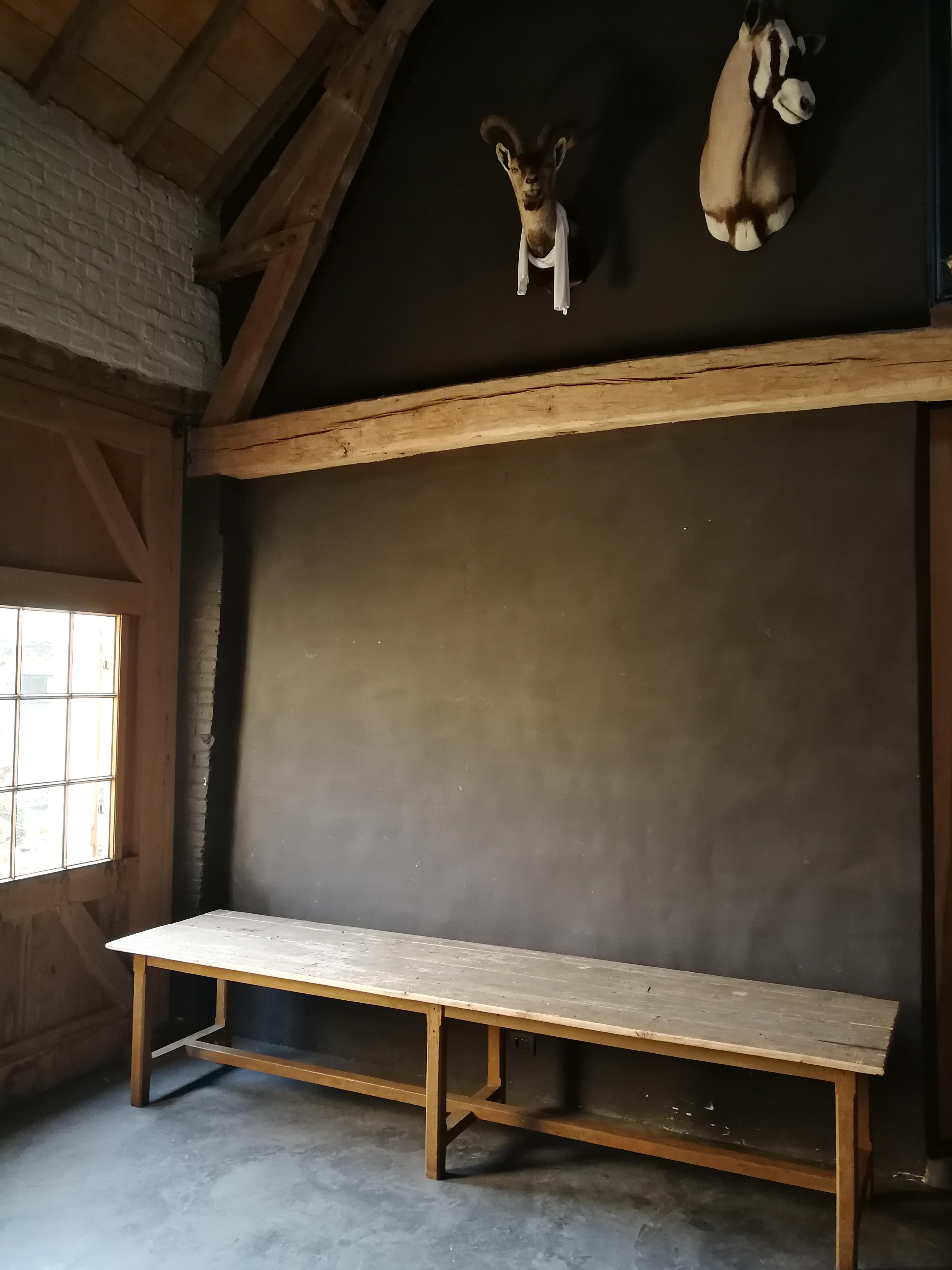 19th Century Pine Refectory Table 8