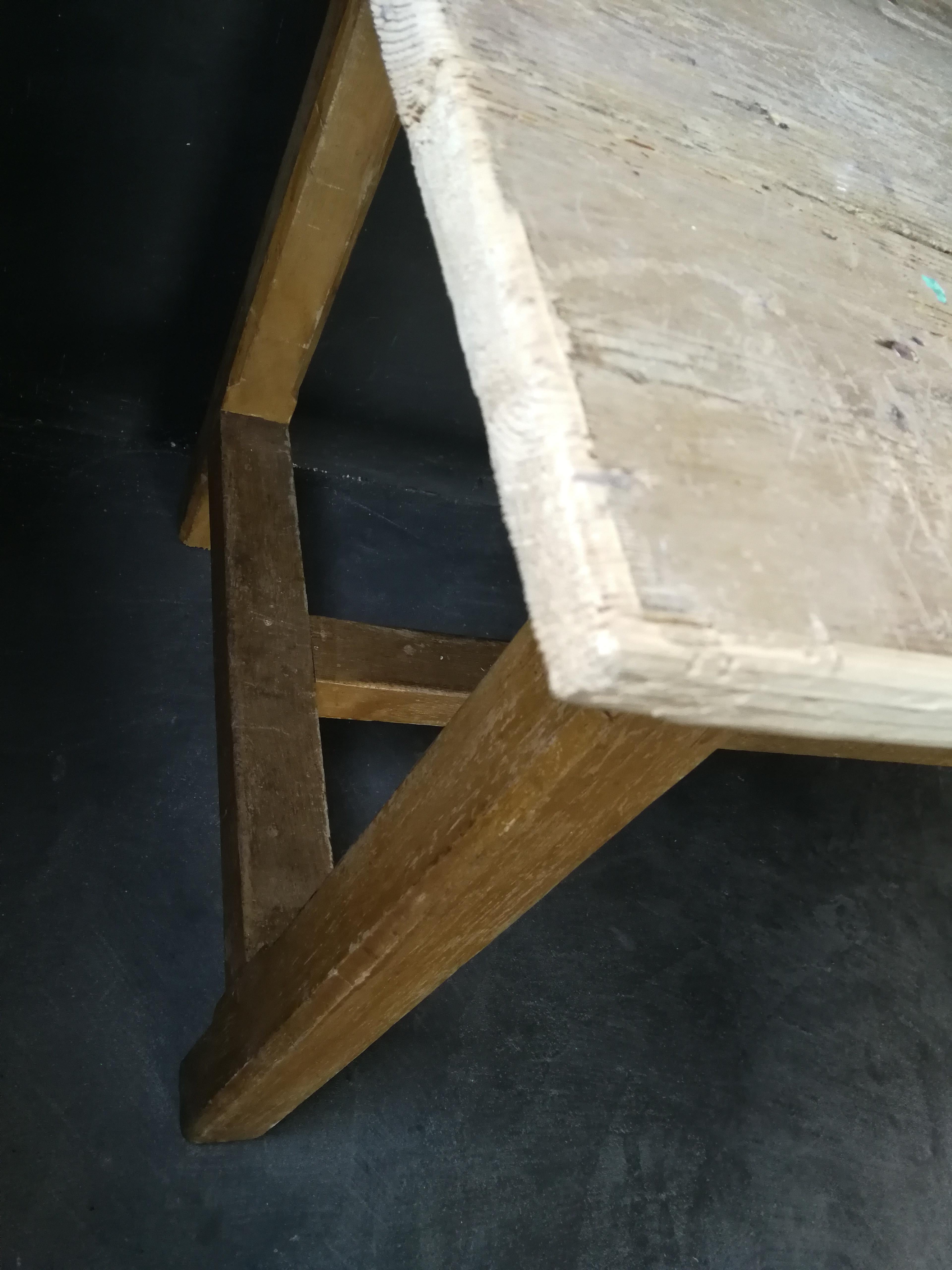 19th Century Pine Refectory Table 1