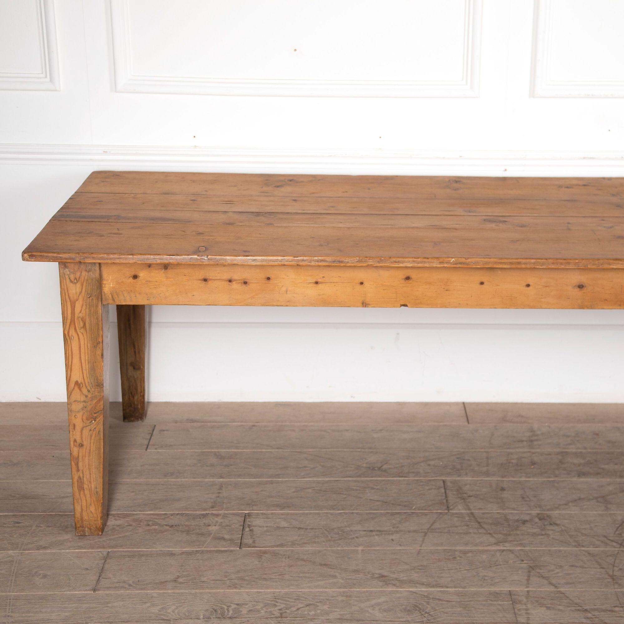 19th Century Pine Refectory Table 3