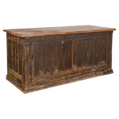19th Century Pine Shop Counter Rustic Kitchen Island