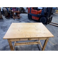 19th Century Pine Side Table Desk