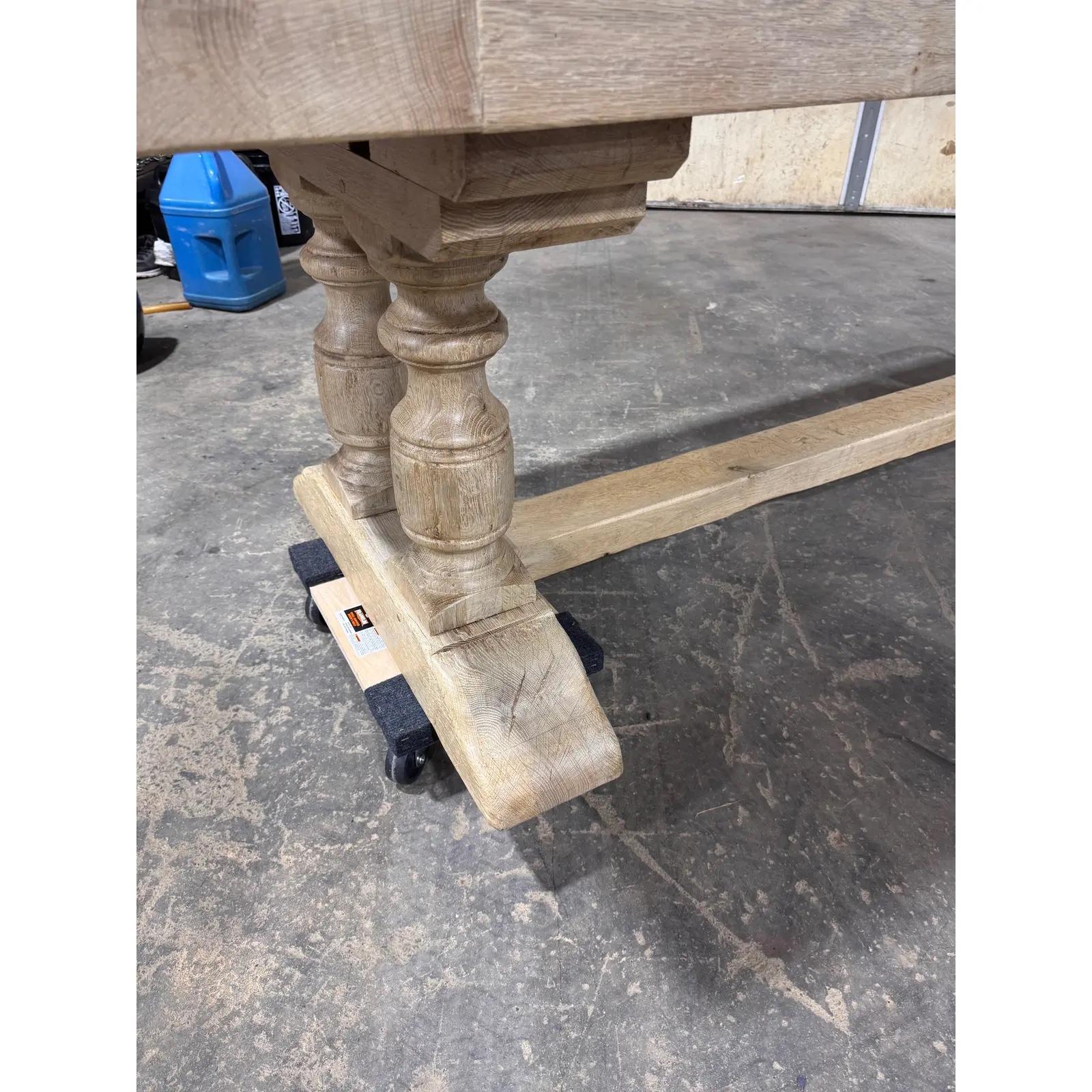 Table à tréteaux en pin du 19e siècle en vente 5