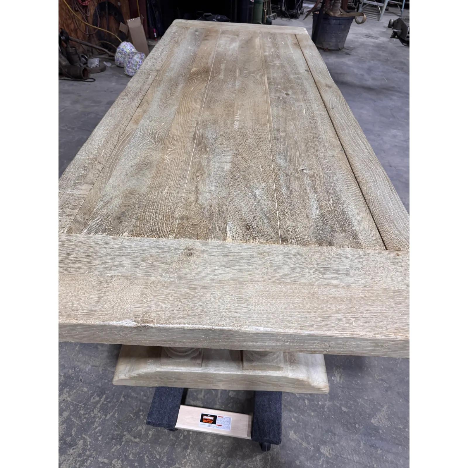 Table à tréteaux en pin du 19e siècle Bon état - En vente à Nashville, TN