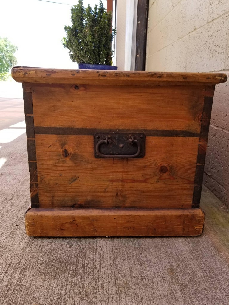 19th Century Pine Trunk For Sale at 1stDibs pine trunk for sale, pine