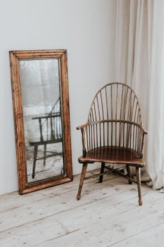 19th Century Pine Framed Mirror