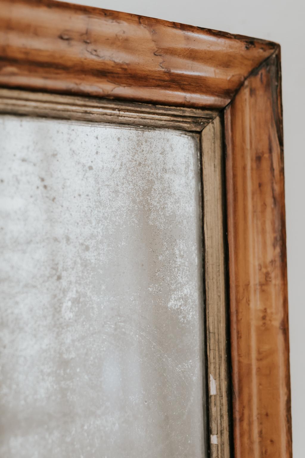 19th Century Pine Framed Mirror 1