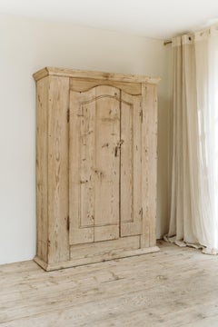 19th century pinewood cabinet from the Alsace region/France