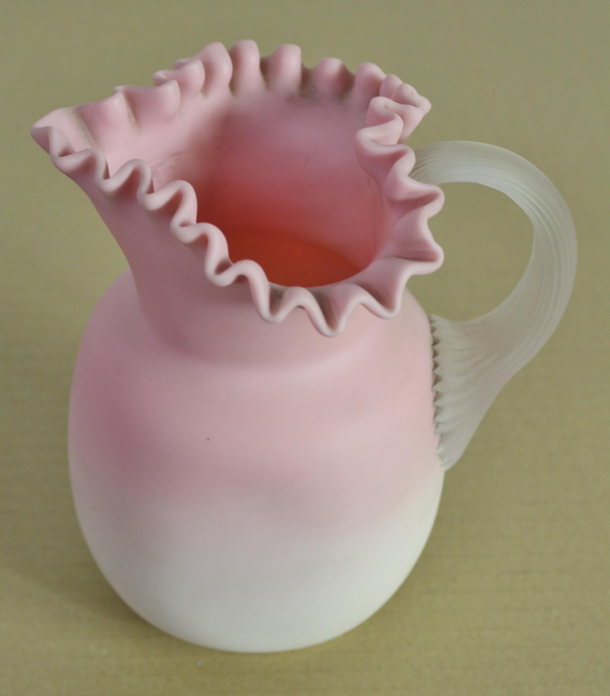 pink glass jug