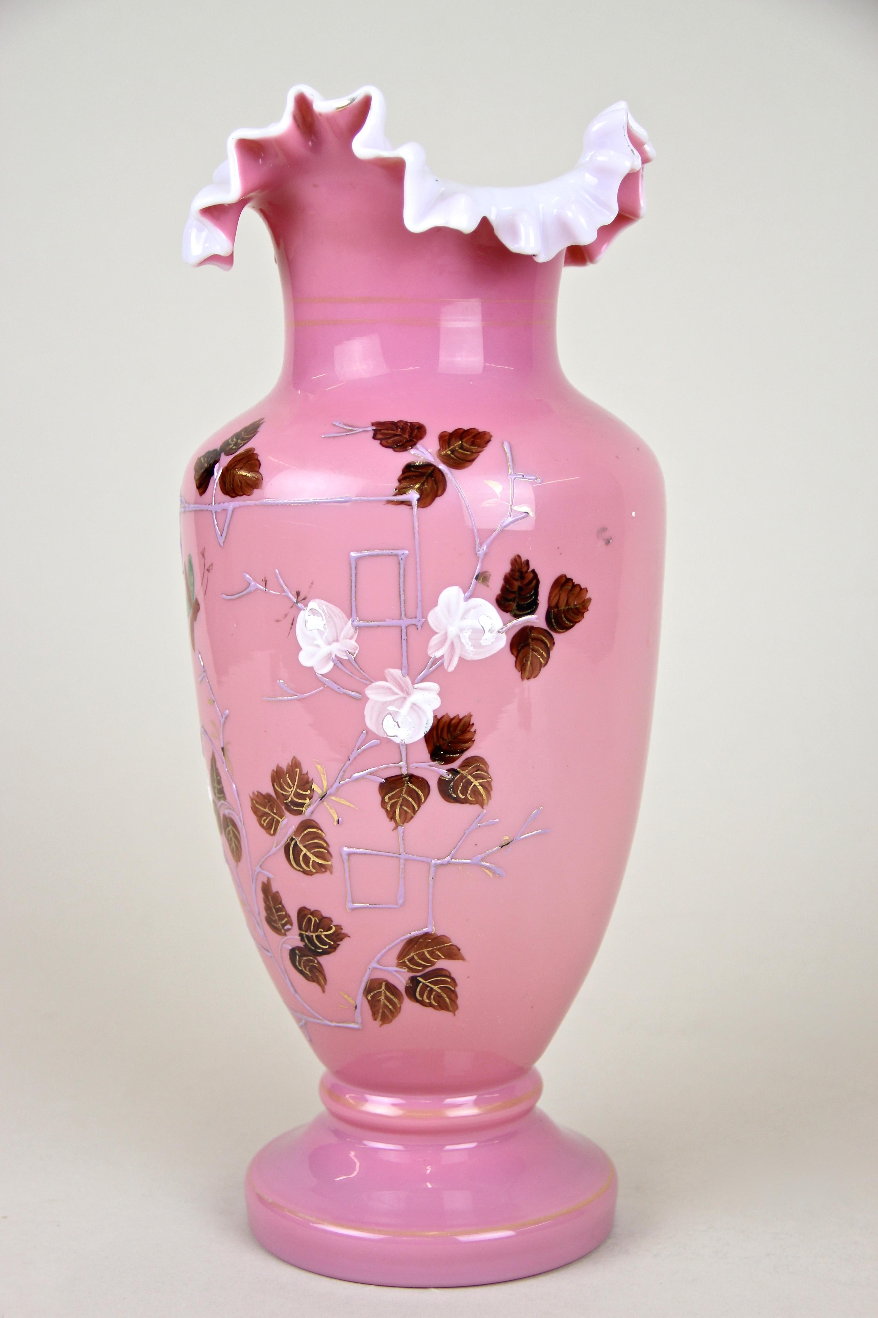 antique pink vases