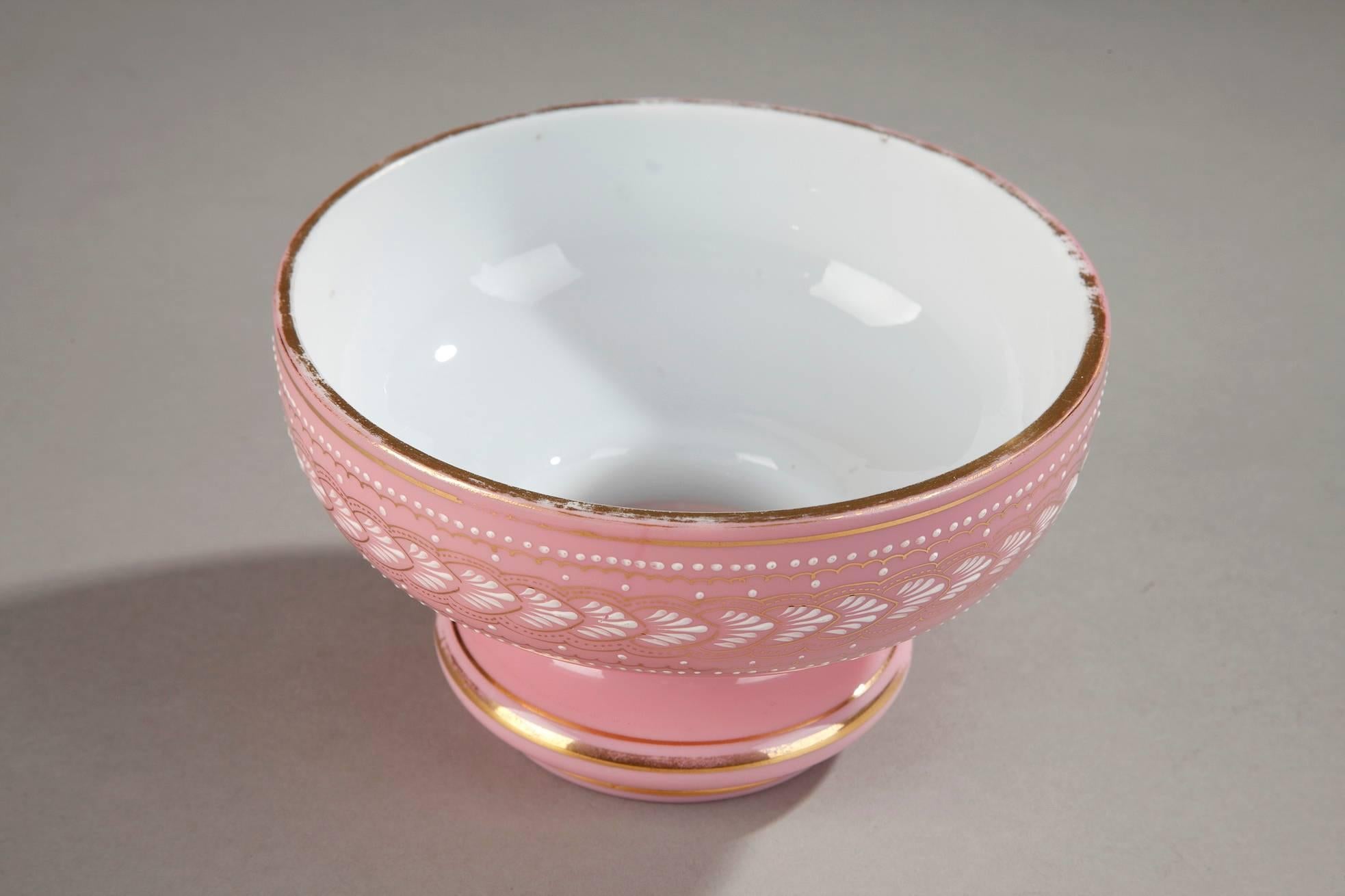 Empire 19th Century Pink Opaline Bowl
