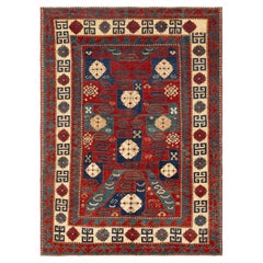 19th Century Pinwheel Kazak Inspired Rug