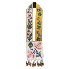 Borsa a bandoliera con perline dei Cree delle pianure del XIX secolo