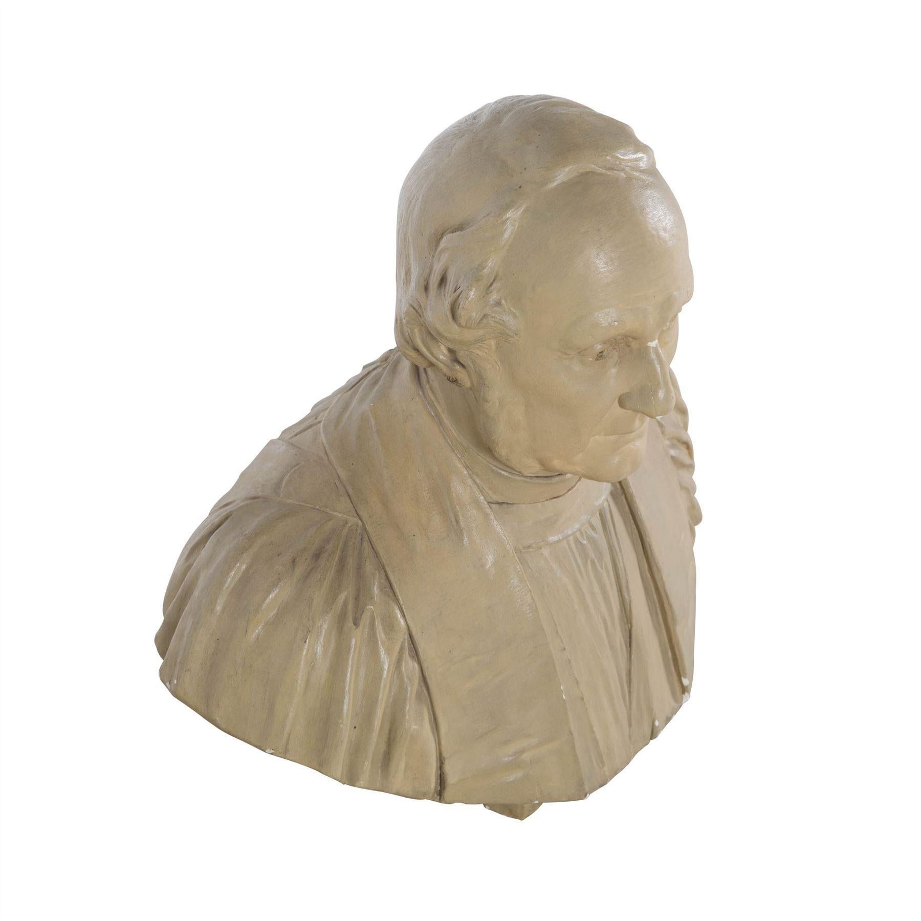 19th century plaster bust.