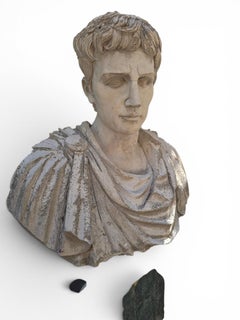 19th Century Plaster Bust of a Roman Empero