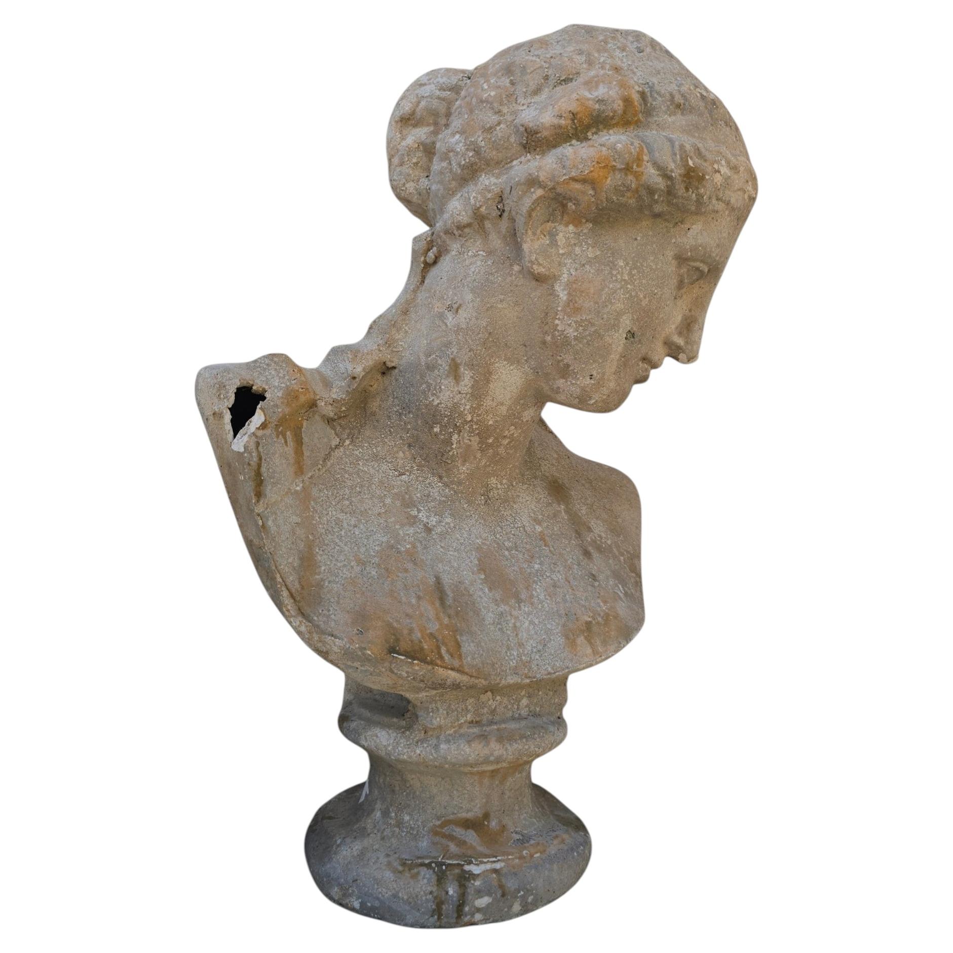 19th Century Plaster Bust of Athena, Italy