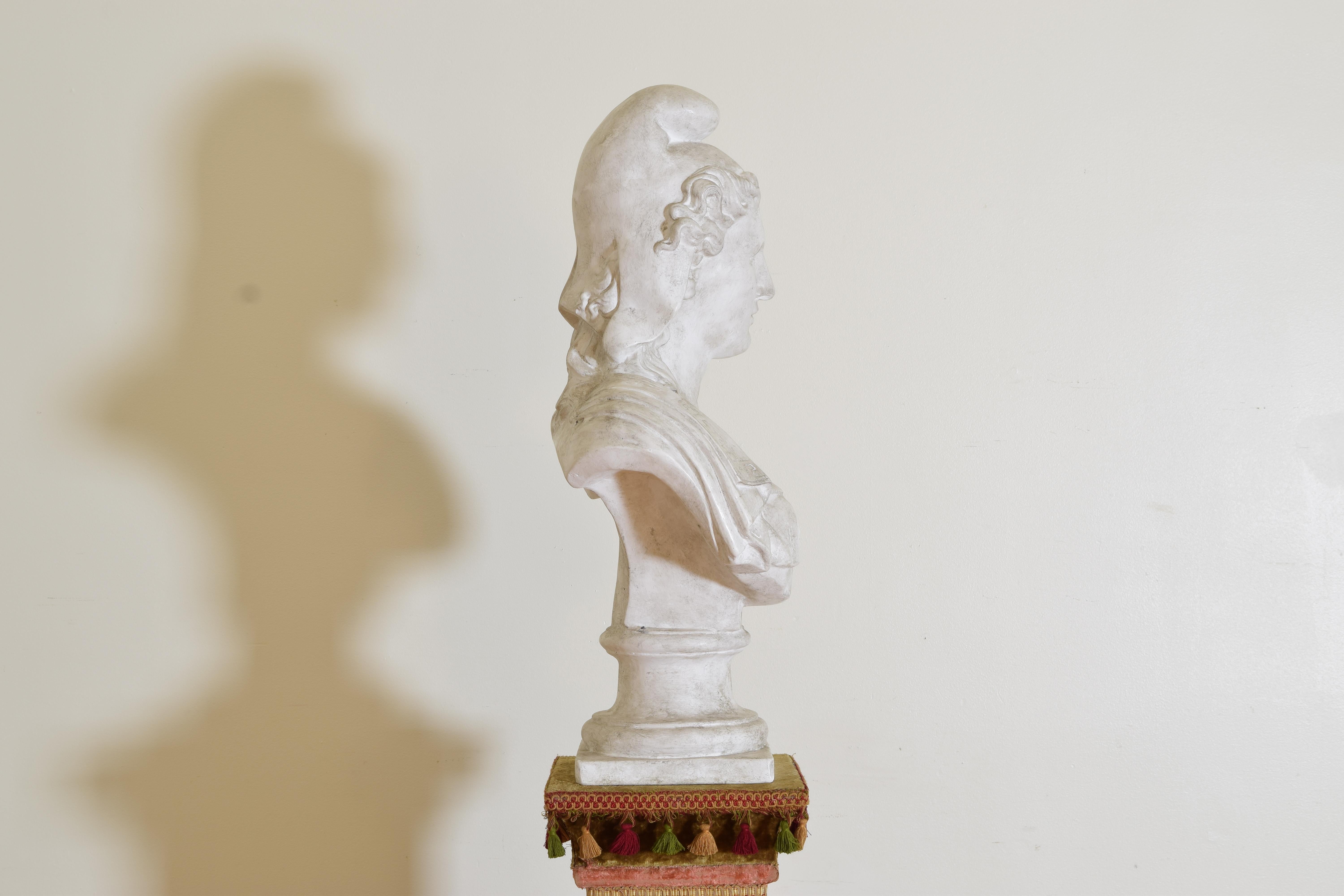 Classical Roman Plaster Bust of Marianne For Sale