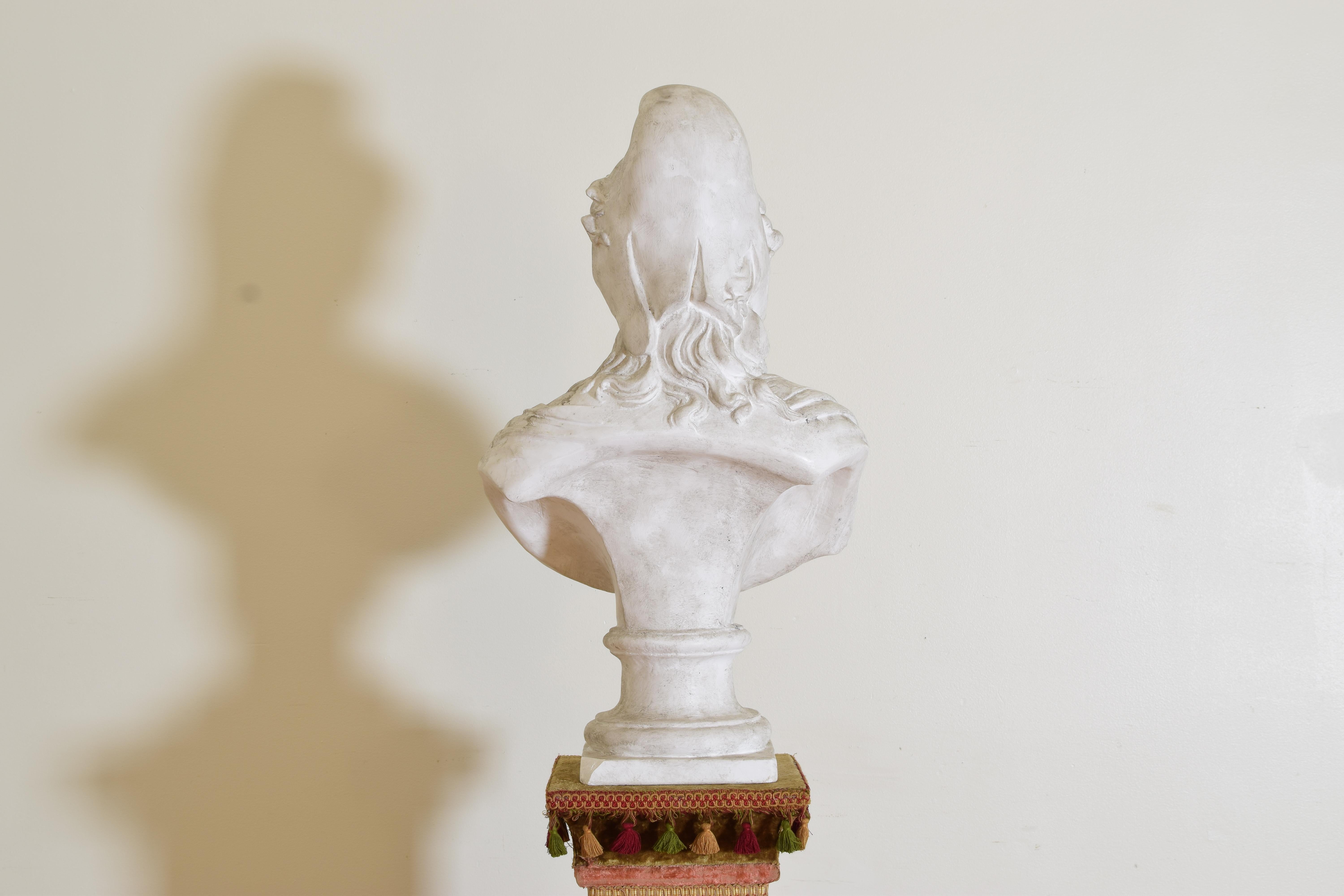 Italian Plaster Bust of Marianne For Sale