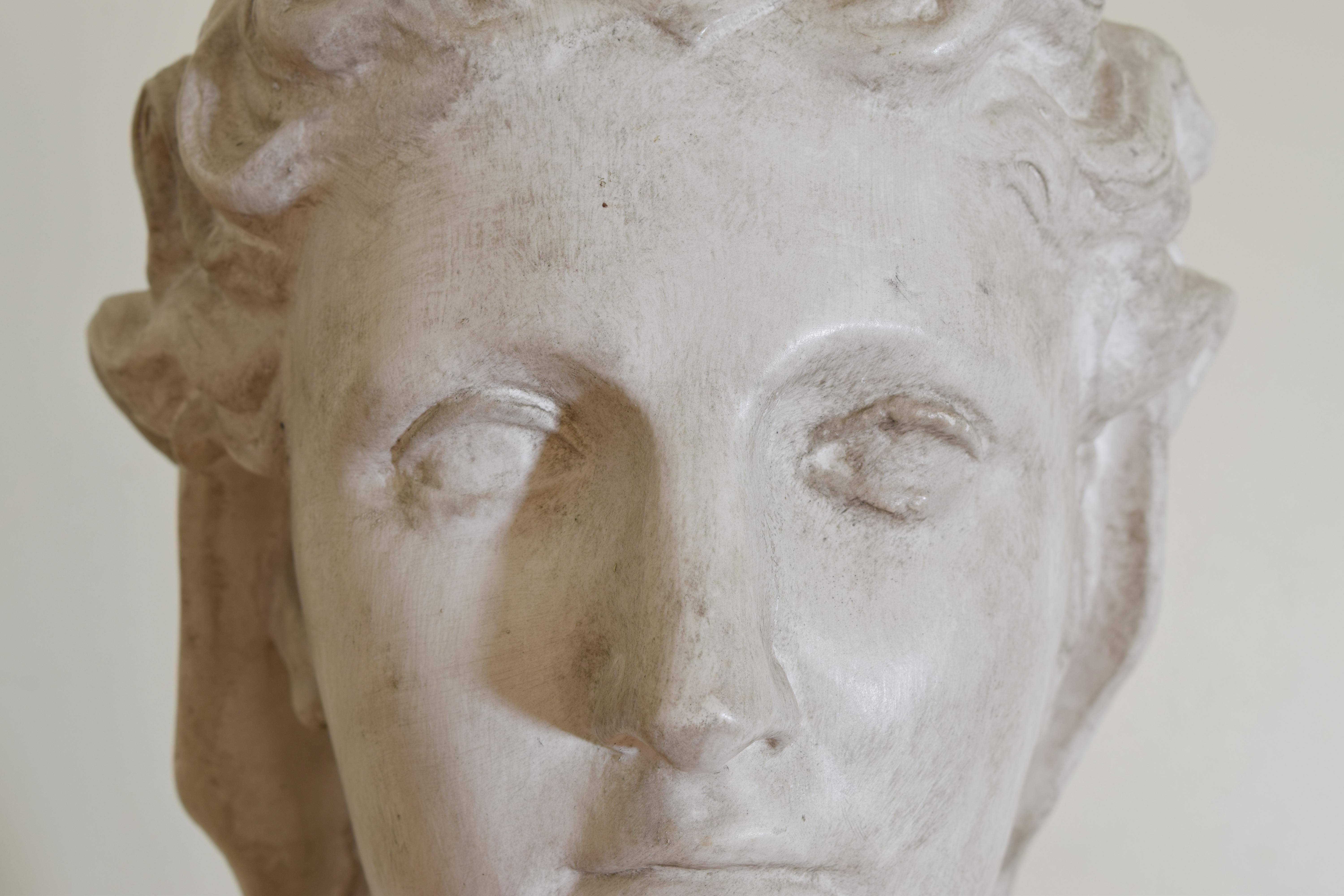 19th Century Plaster Bust of Marianne For Sale