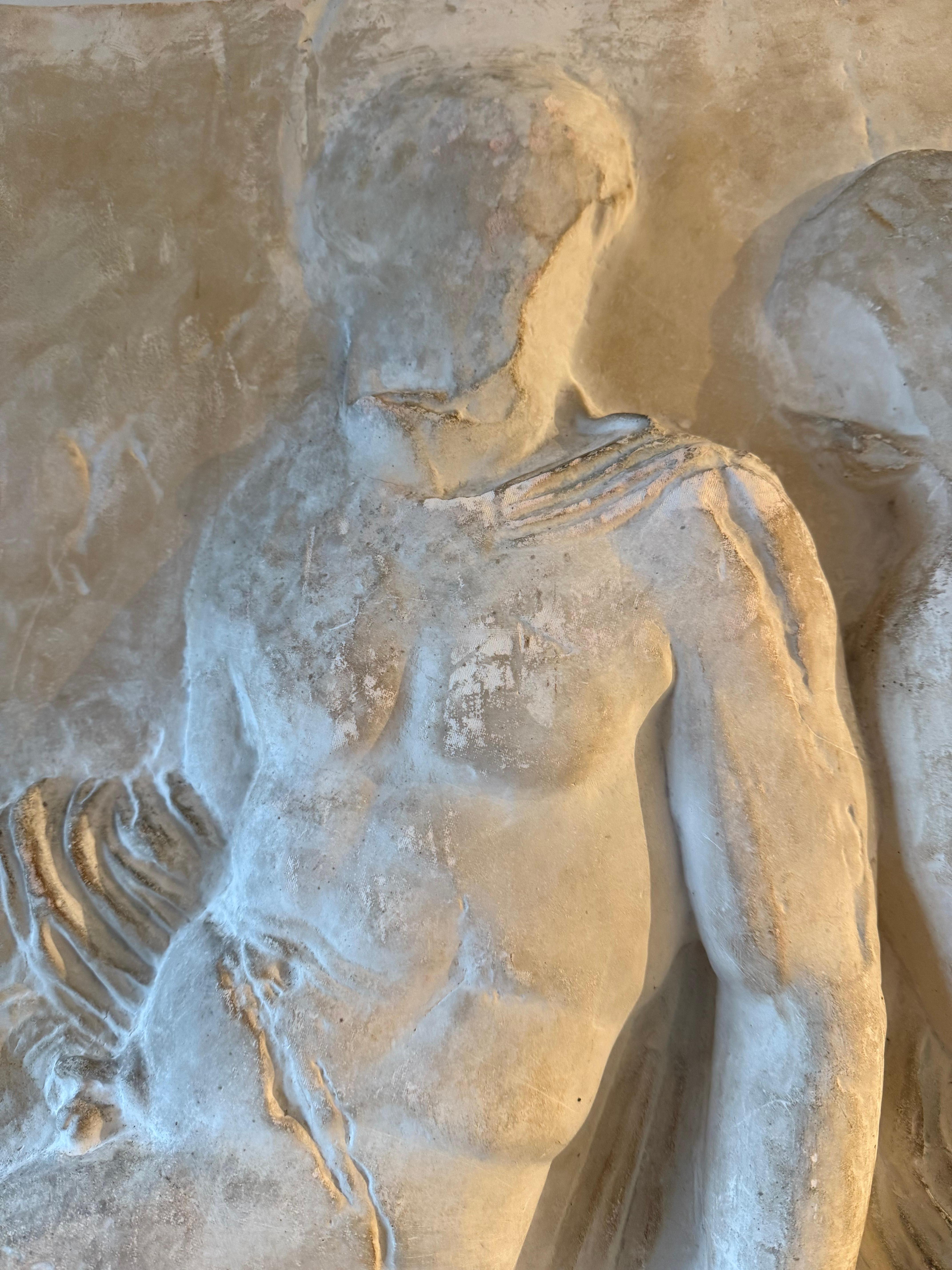Intonaco Calco in gesso del XIX secolo del Fregio del Partenone