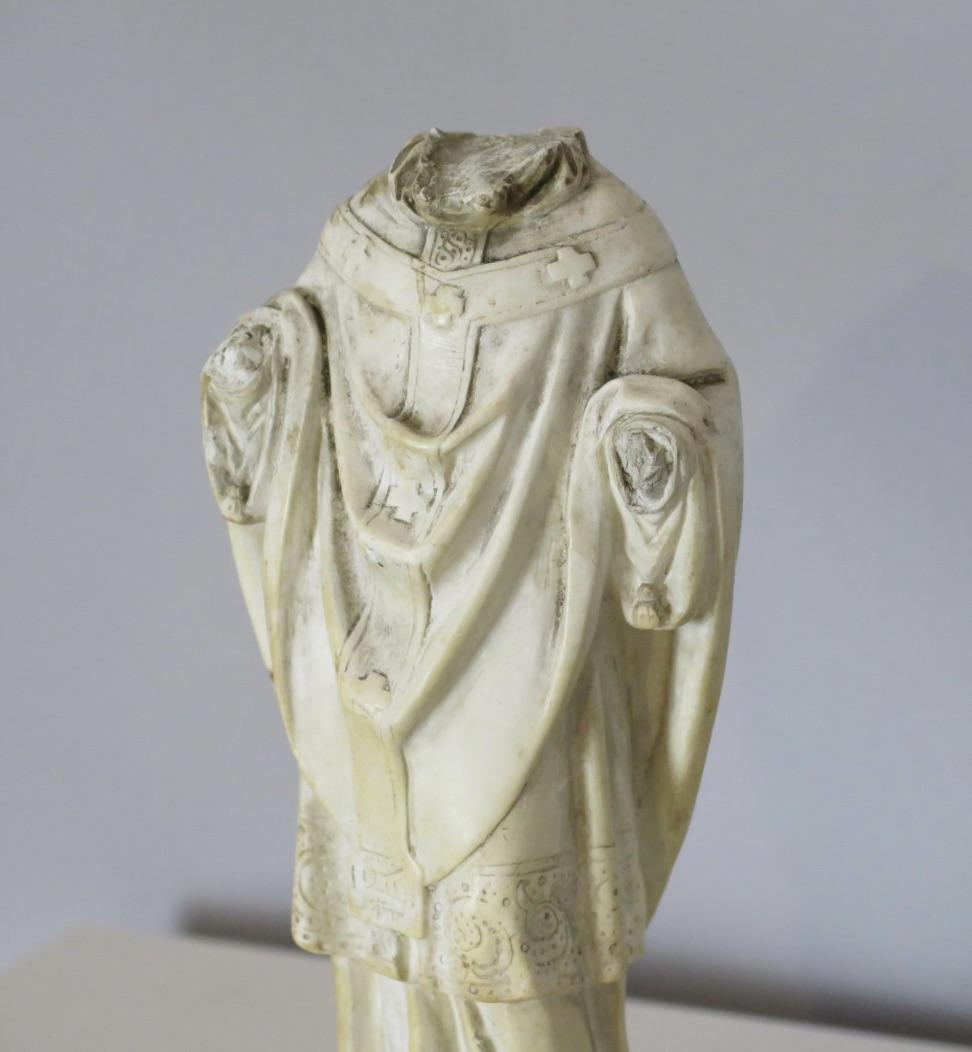 19th Century Plaster Statue of a Saint, France For Sale 2