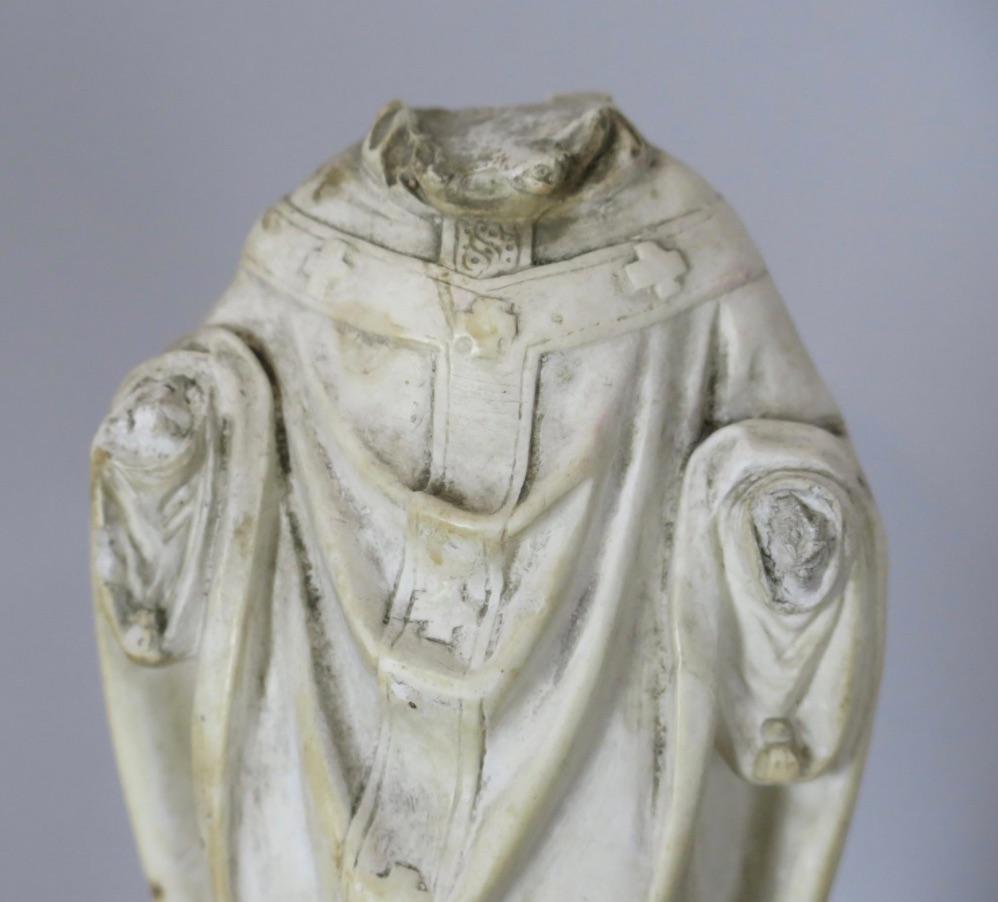19th Century Plaster Statue of a Saint, France For Sale 4
