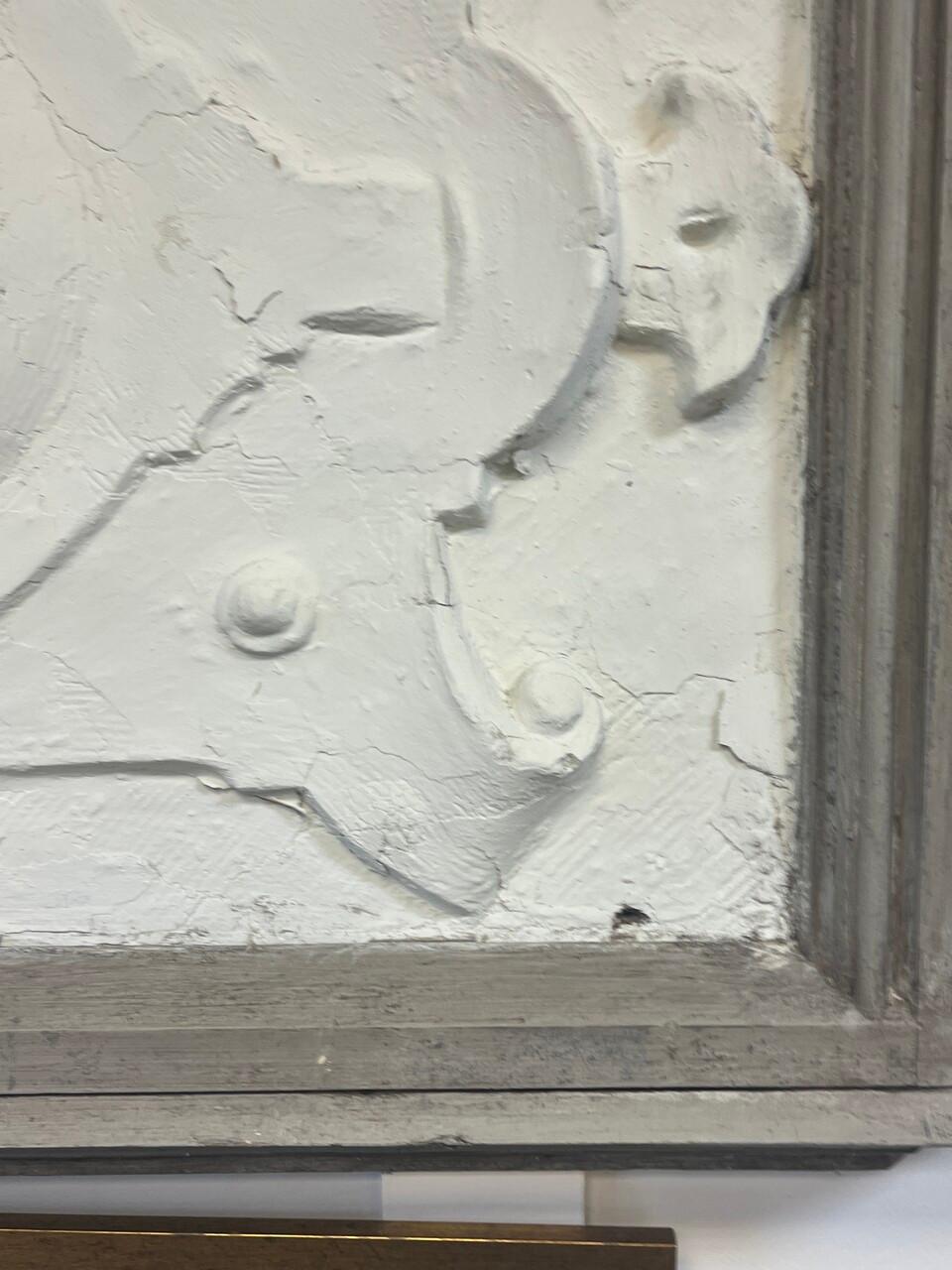 Hand-Carved 19th Century Plaster & Wood Trade Relief from 1897 World's Fair, Brussels For Sale